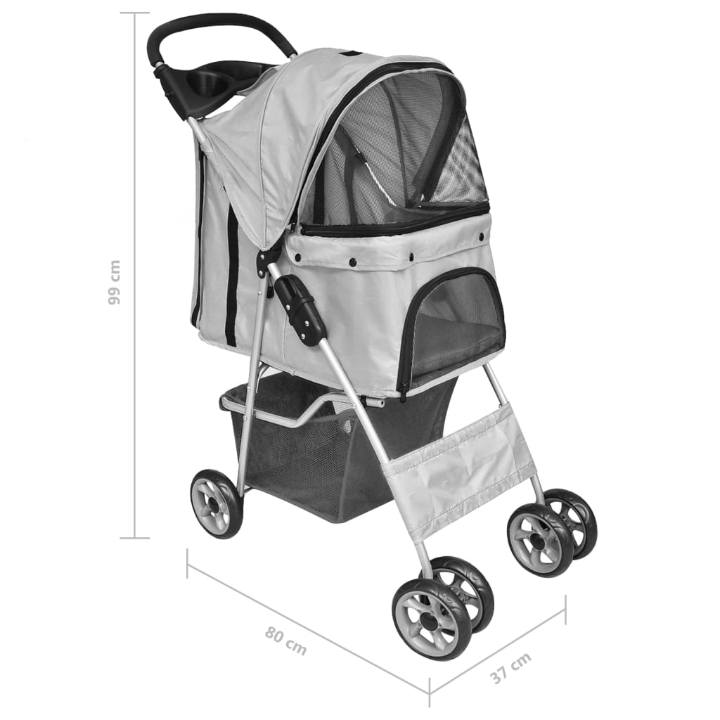 Haustier-Buggy Hund/Katze Klappbarer Reisewagen