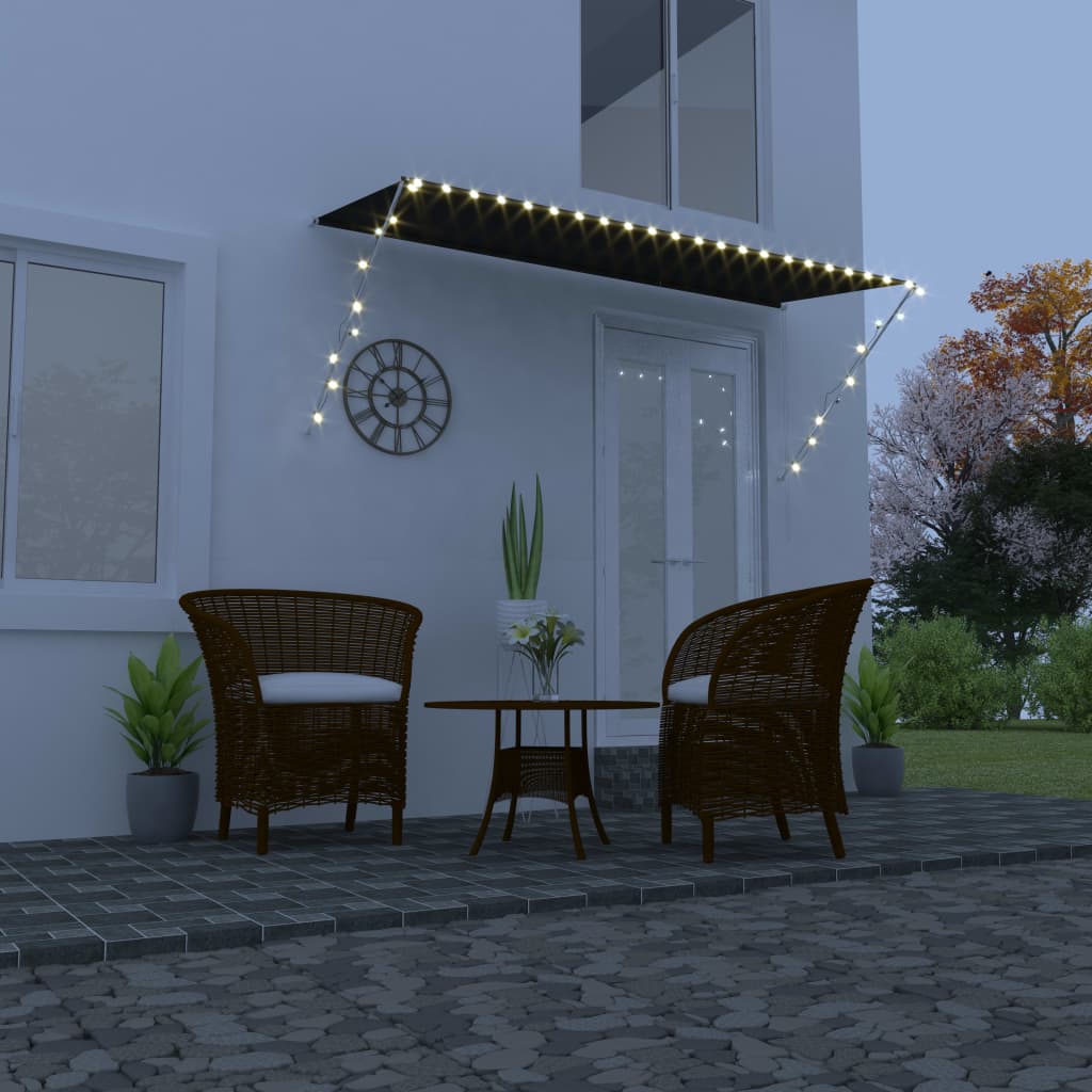 Einziehbare Markise Mit Led 150×150 Cm