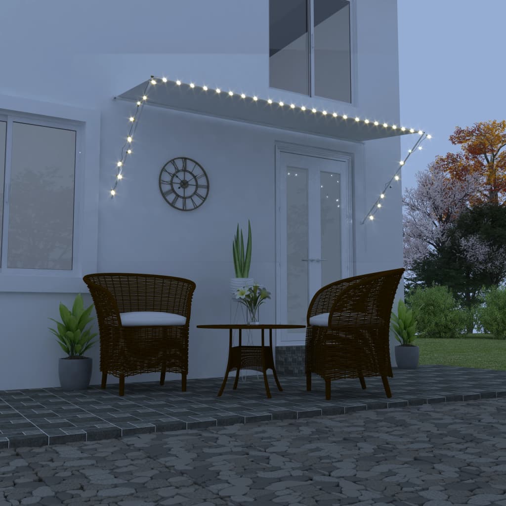 Einziehbare Markise Mit Led 150×150 Cm