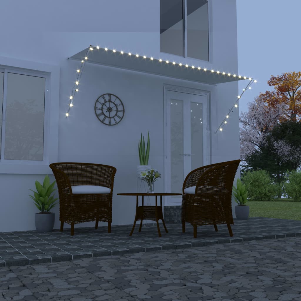 Einziehbare Markise Mit Led 150×150 Cm