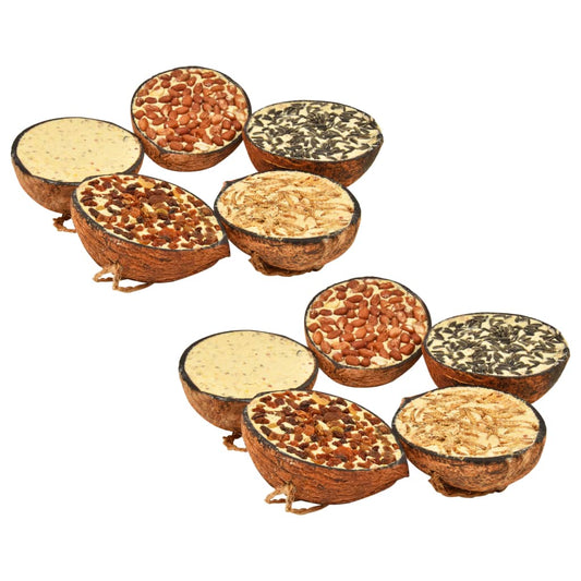 Vogelfutter Gefüllte Kokosnusshälften 10 Stk. 290 G