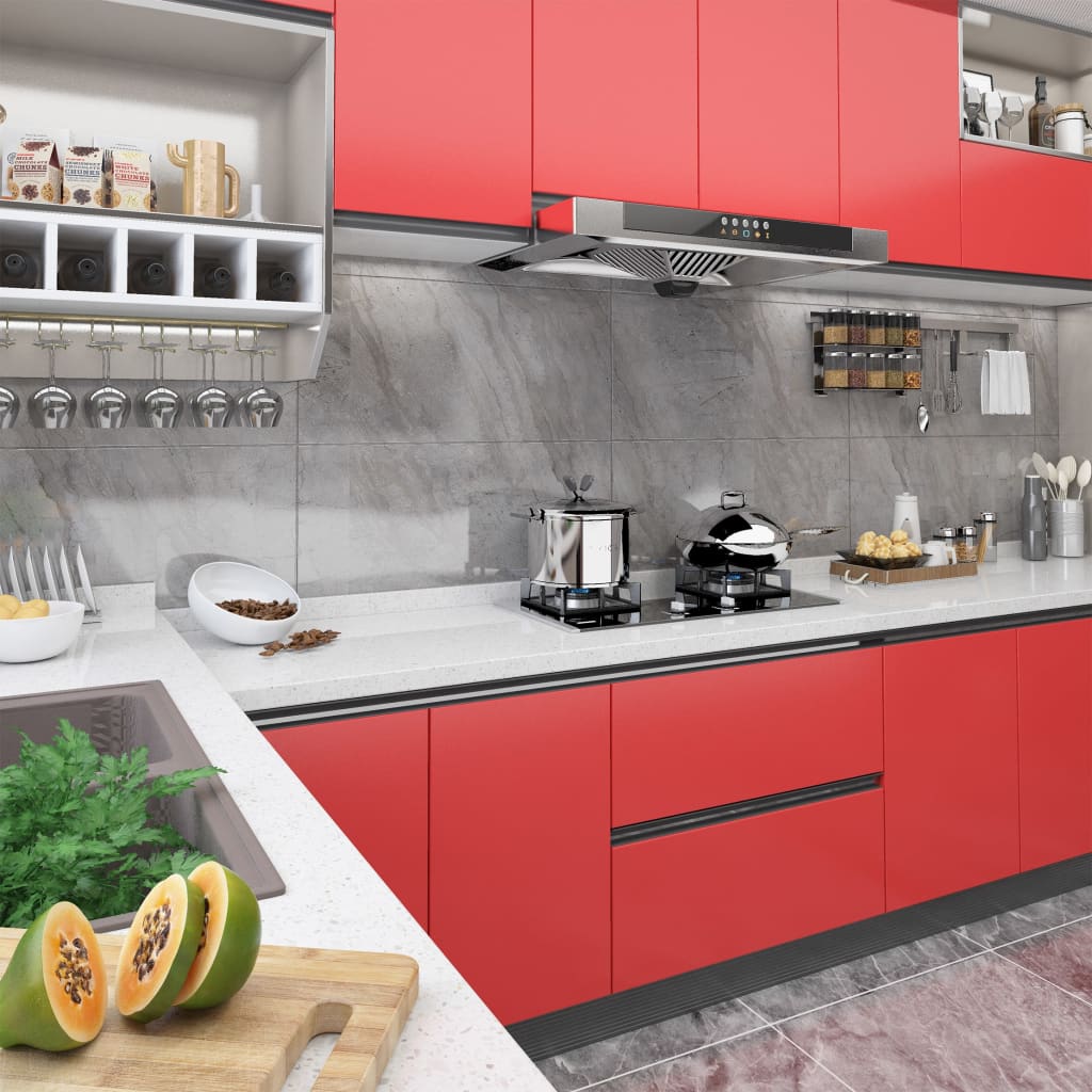 Selbstklebende Möbelfolie Hochglanz-Silbern 500X90 Cm Pvc