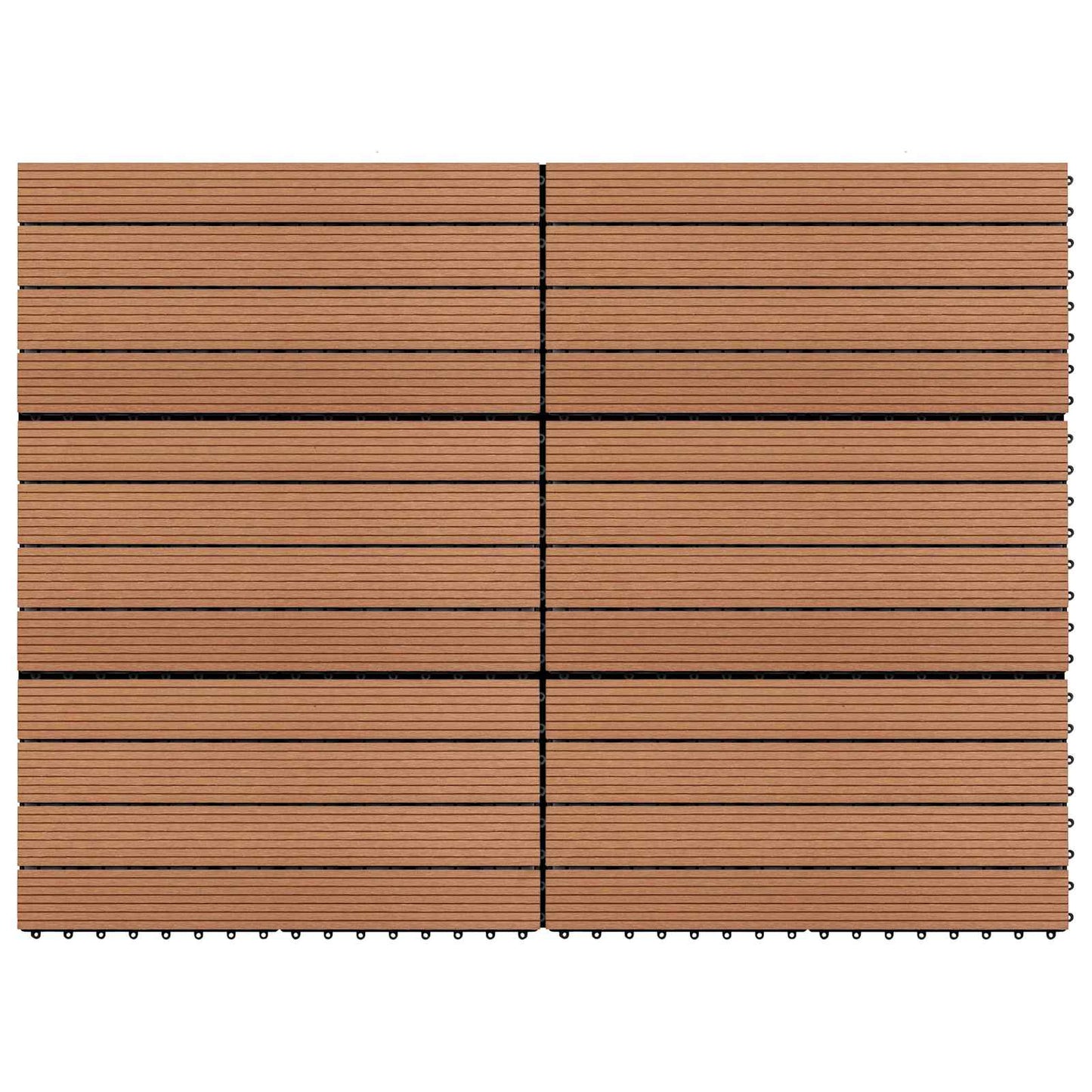 Terrassenfliese 6 Pcs 60 X 30 Cm Wpc