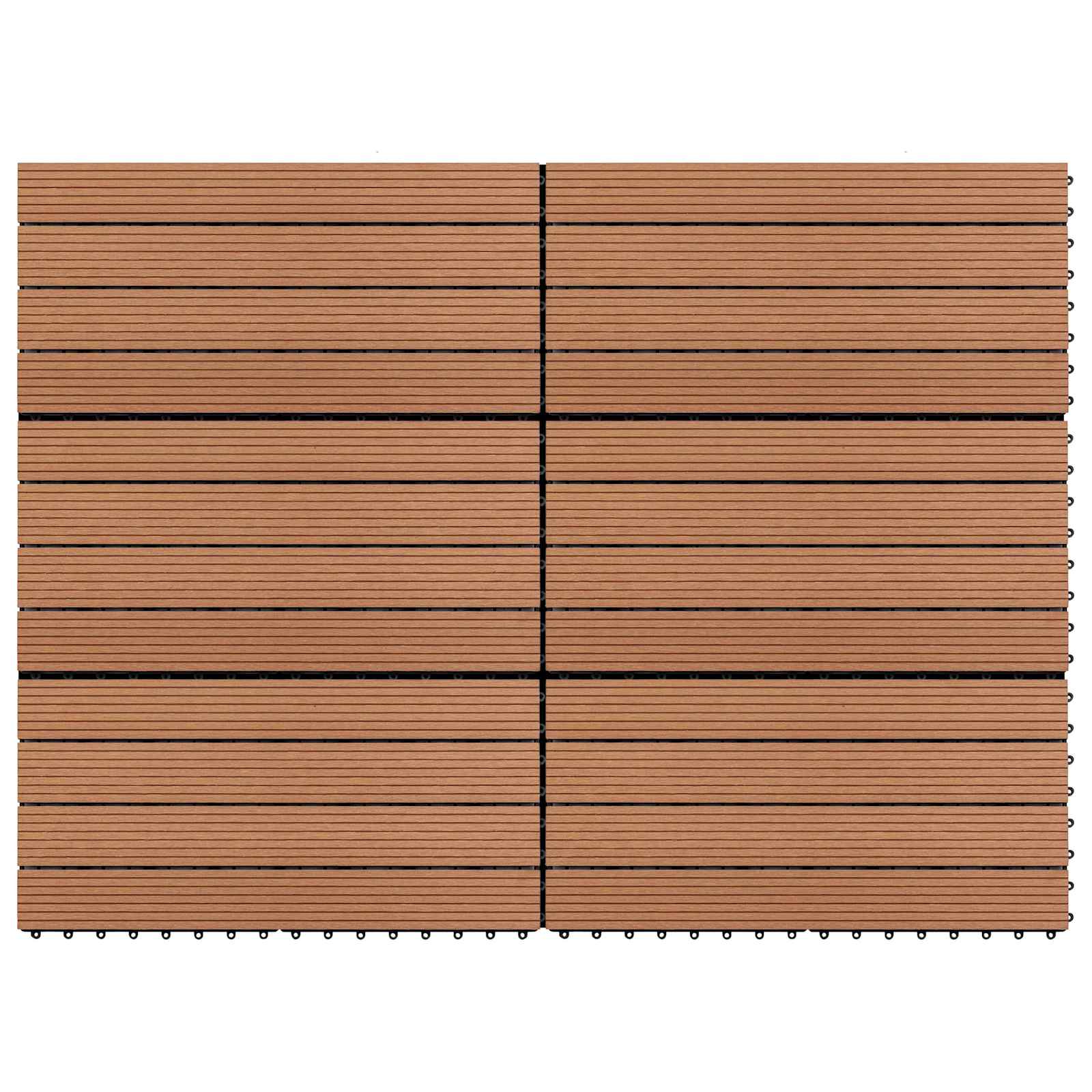 Terrassenfliese 6 Pcs 60 X 30 Cm Wpc