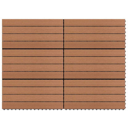 Terrassenfliese 6 Pcs 60 X 30 Cm Wpc