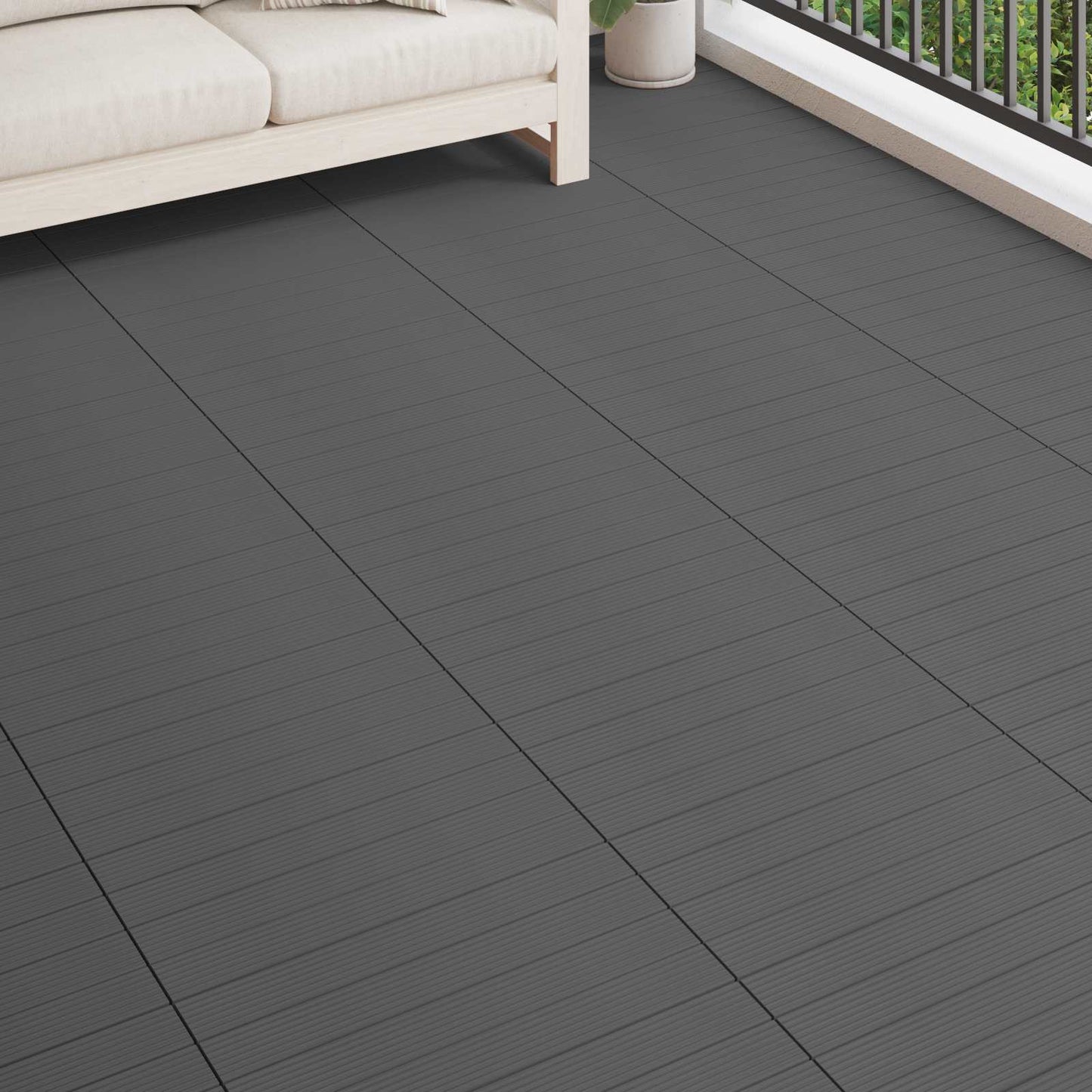 Terrassenfliese 6 Pcs 60 X 30 Cm Wpc