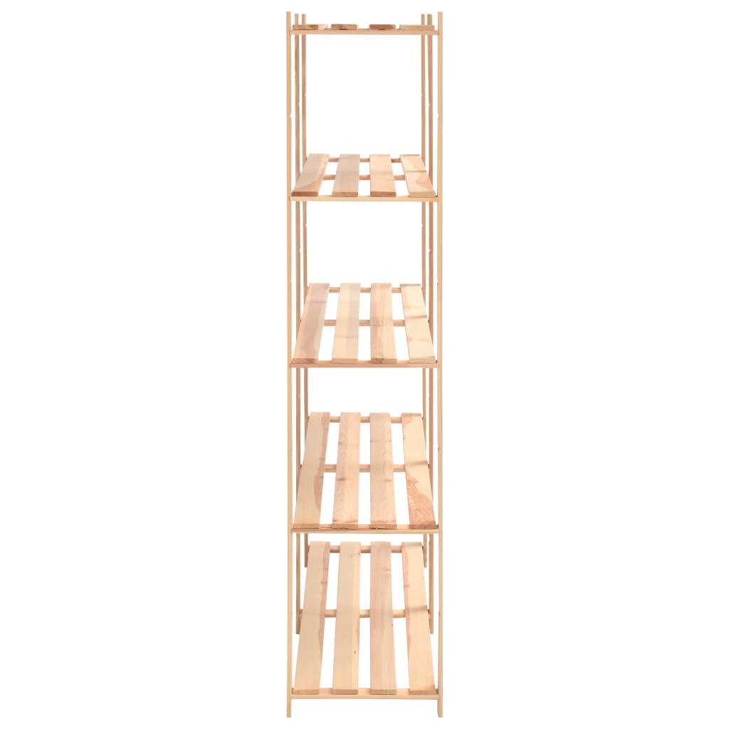 Lagerregale 5 Böden 2 Stk. 170X38X170Cm Massivholz Kiefer 500Kg