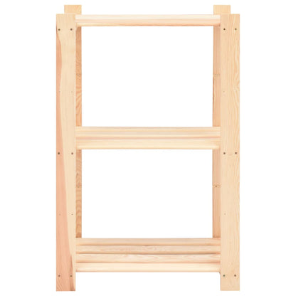 Lagerregale 3 Böden 2 Stk. 60X38X90Cm Massivholz Kiefer 150Kg