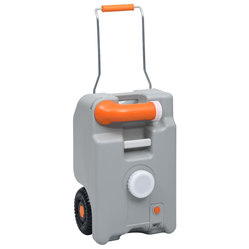 Camping-Wassertank Mit Rollen 25 L Grau