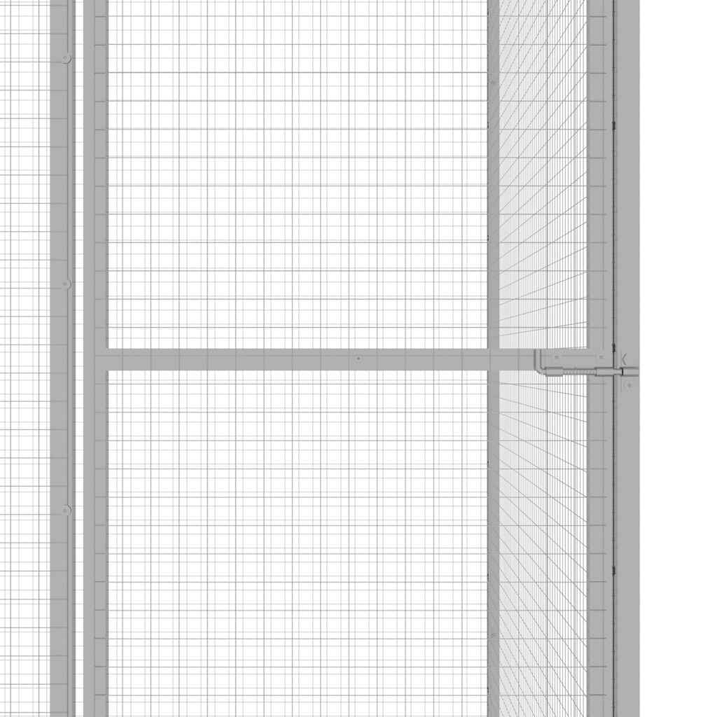 Katzenkäfig 6X1,5X1,5 M Verzinkter Stahl