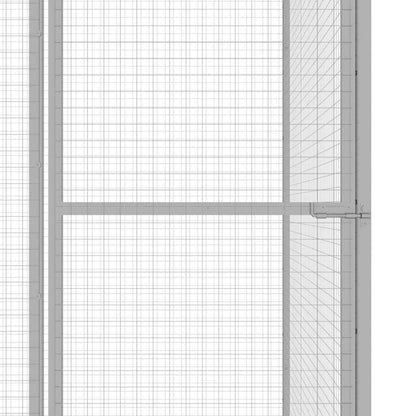 Katzenkäfig 6X1,5X1,5 M Verzinkter Stahl