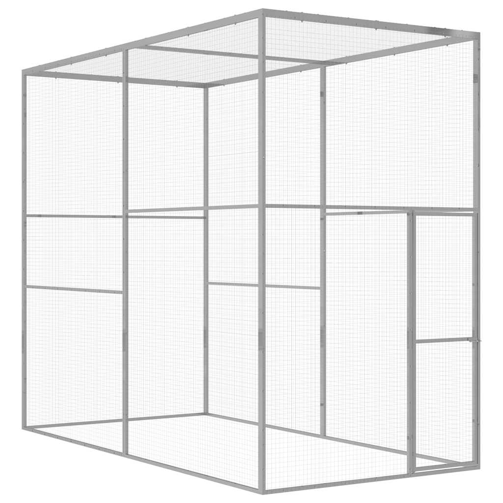 Katzenkäfig 6X1,5X1,5 M Verzinkter Stahl