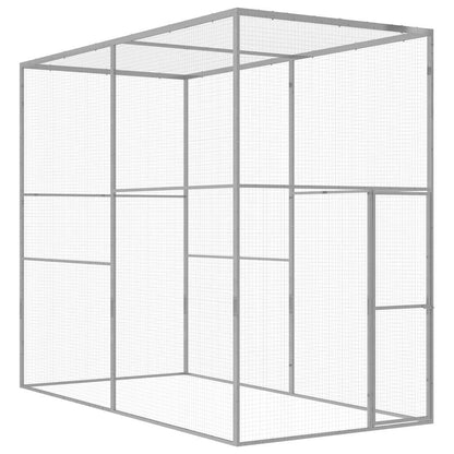 Katzenkäfig 6X1,5X1,5 M Verzinkter Stahl