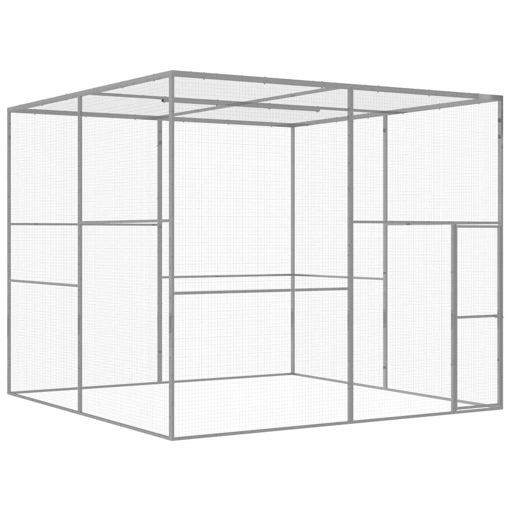 Katzenkäfig 6X1,5X1,5 M Verzinkter Stahl