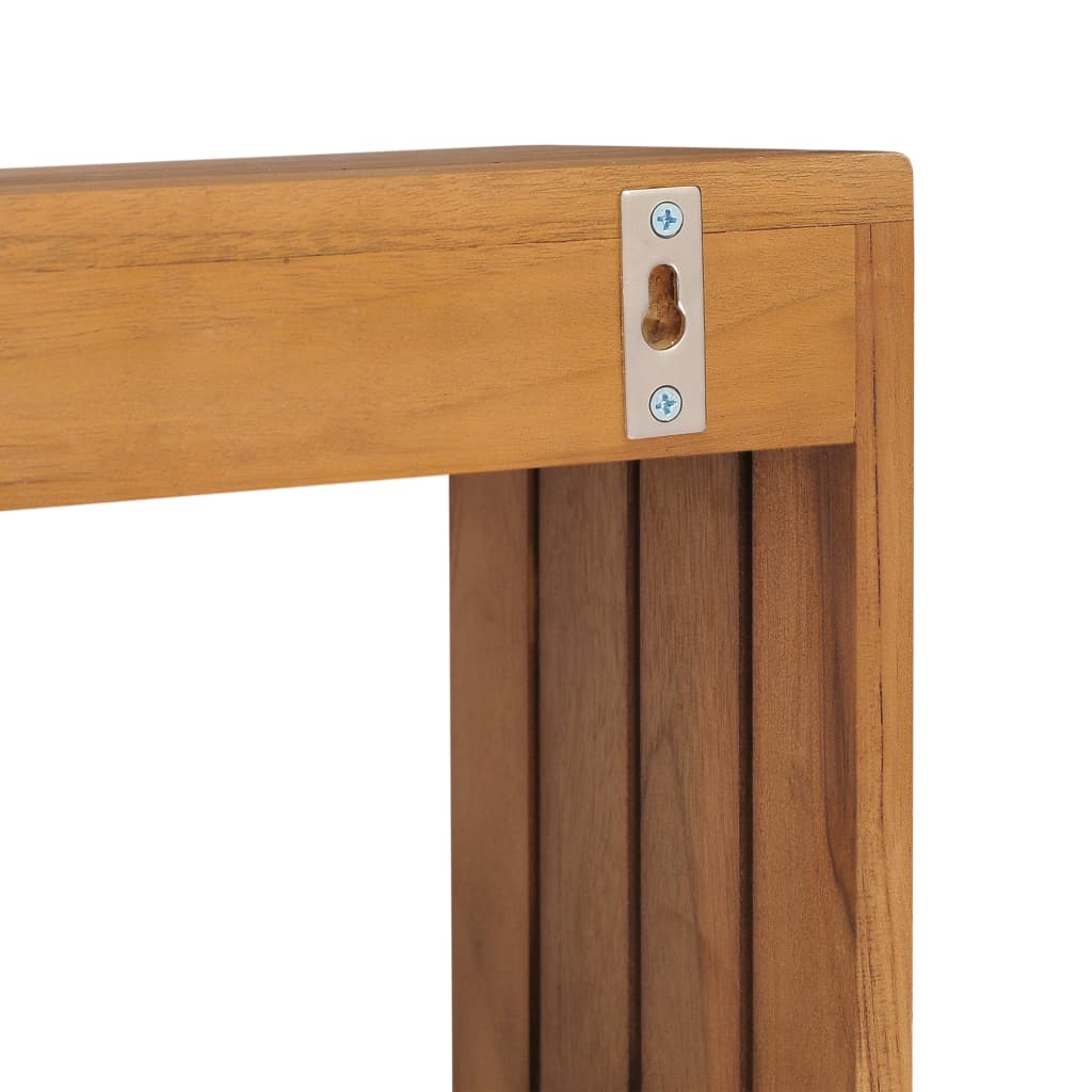Handtuchregal Zur Wandmontage 35×20×35 Cm Teak Massivholz