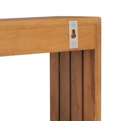 Handtuchregal Zur Wandmontage 35×20×35 Cm Teak Massivholz