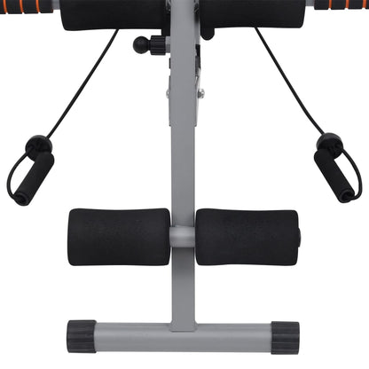 Bauchtrainer In L-Form Mit Elastischen Bändern