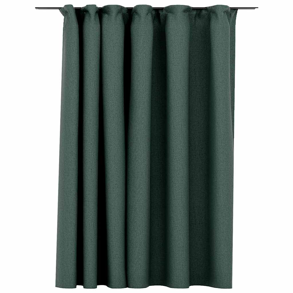 Verdunkelungsvorhang Mit Haken Leinenoptik 290X245 Cm