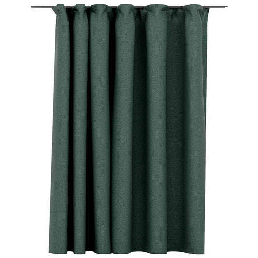 Verdunkelungsvorhang Mit Haken Leinenoptik 290X245 Cm