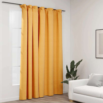 Verdunkelungsvorhang Mit Haken Leinenoptik 290X245 Cm