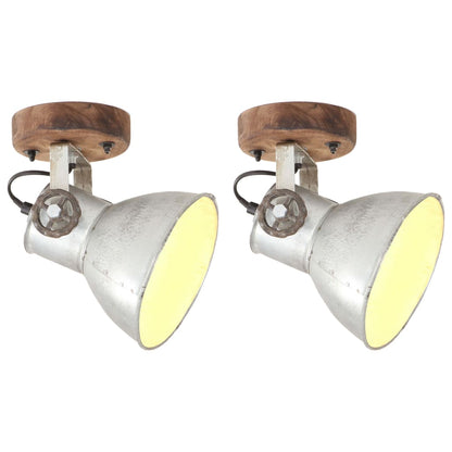 Wandlampe Industriestil N 45X25 Cm E27 Silber