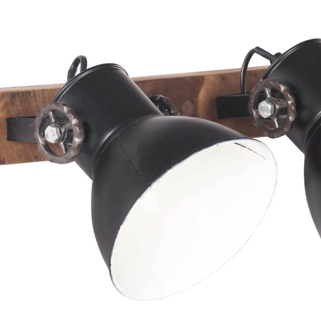 Wandlampe Industriestil 45X25 Cm E27 Schwarz