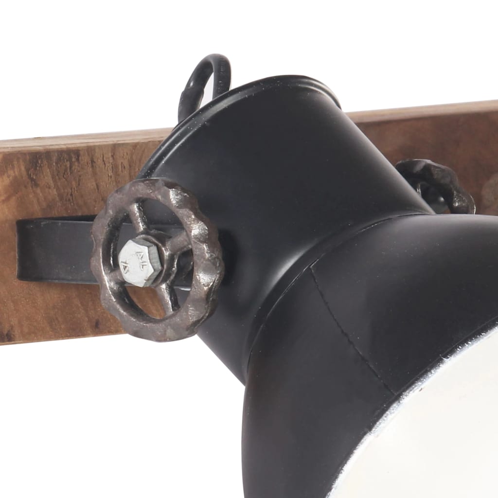 Wandlampe Industriestil 45X25 Cm E27 Schwarz