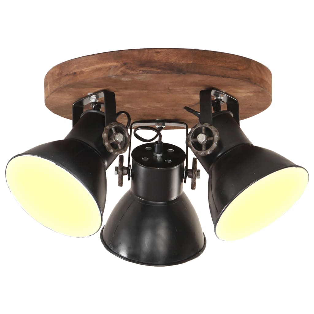 Wandlampe Industriestil 45X25 Cm E27 Schwarz
