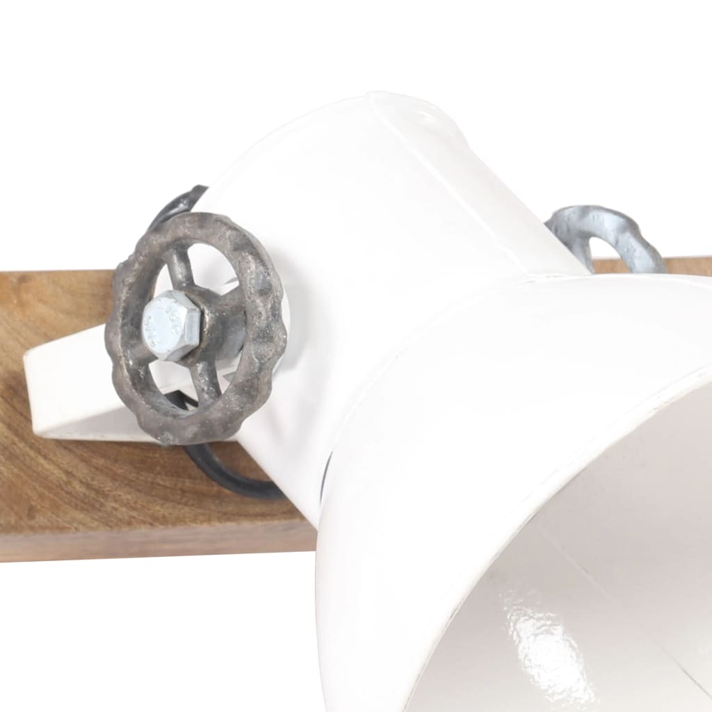 Wandlampe Industriestil 65X25 Cm E27 Weiß