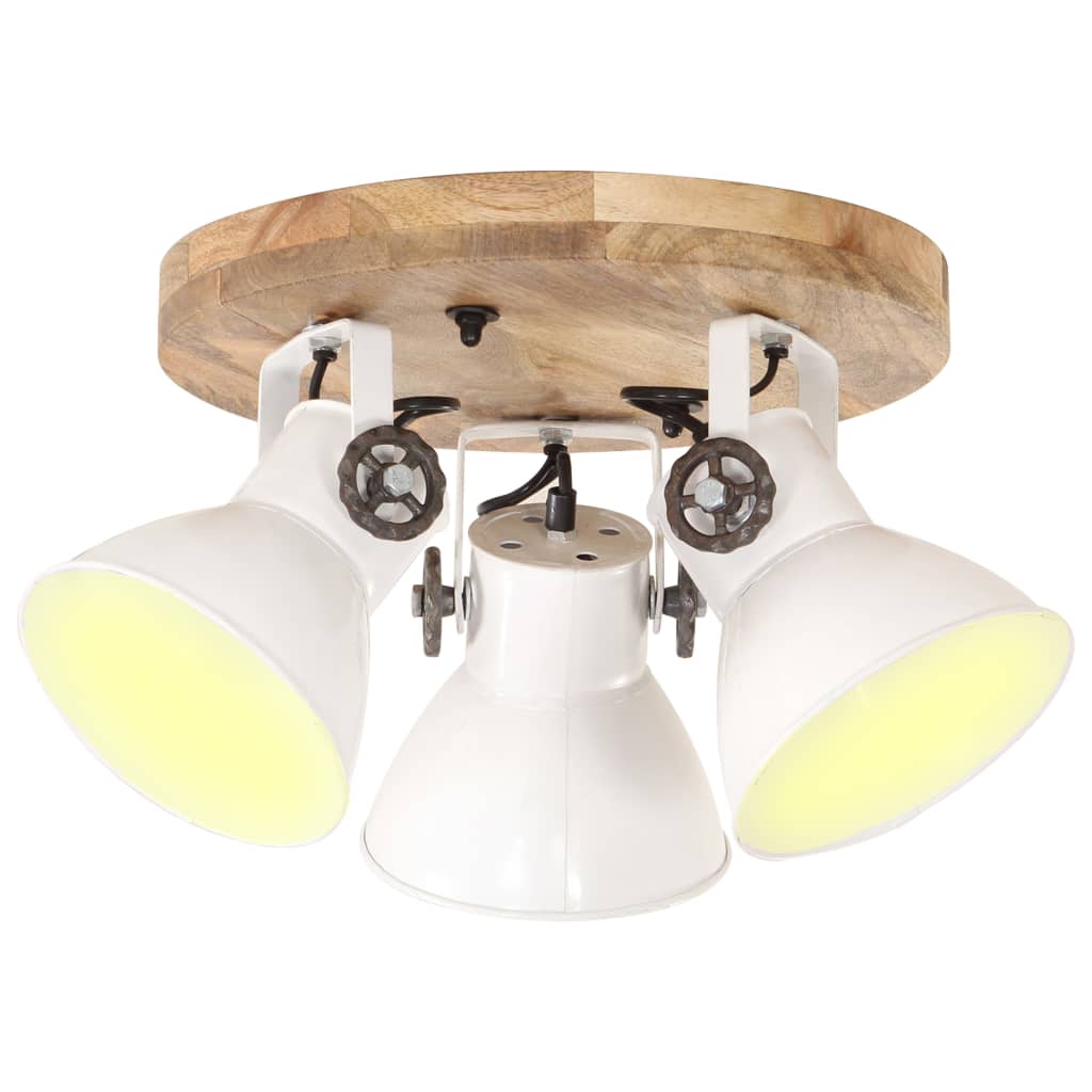 Wandlampe Industriestil 65X25 Cm E27 Weiß
