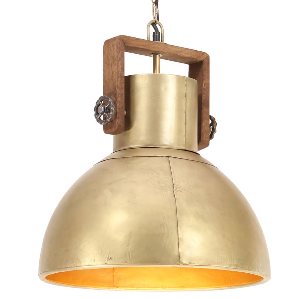 Hängelampe Industriestil 25 W Rund 40 Cm E27 Messing
