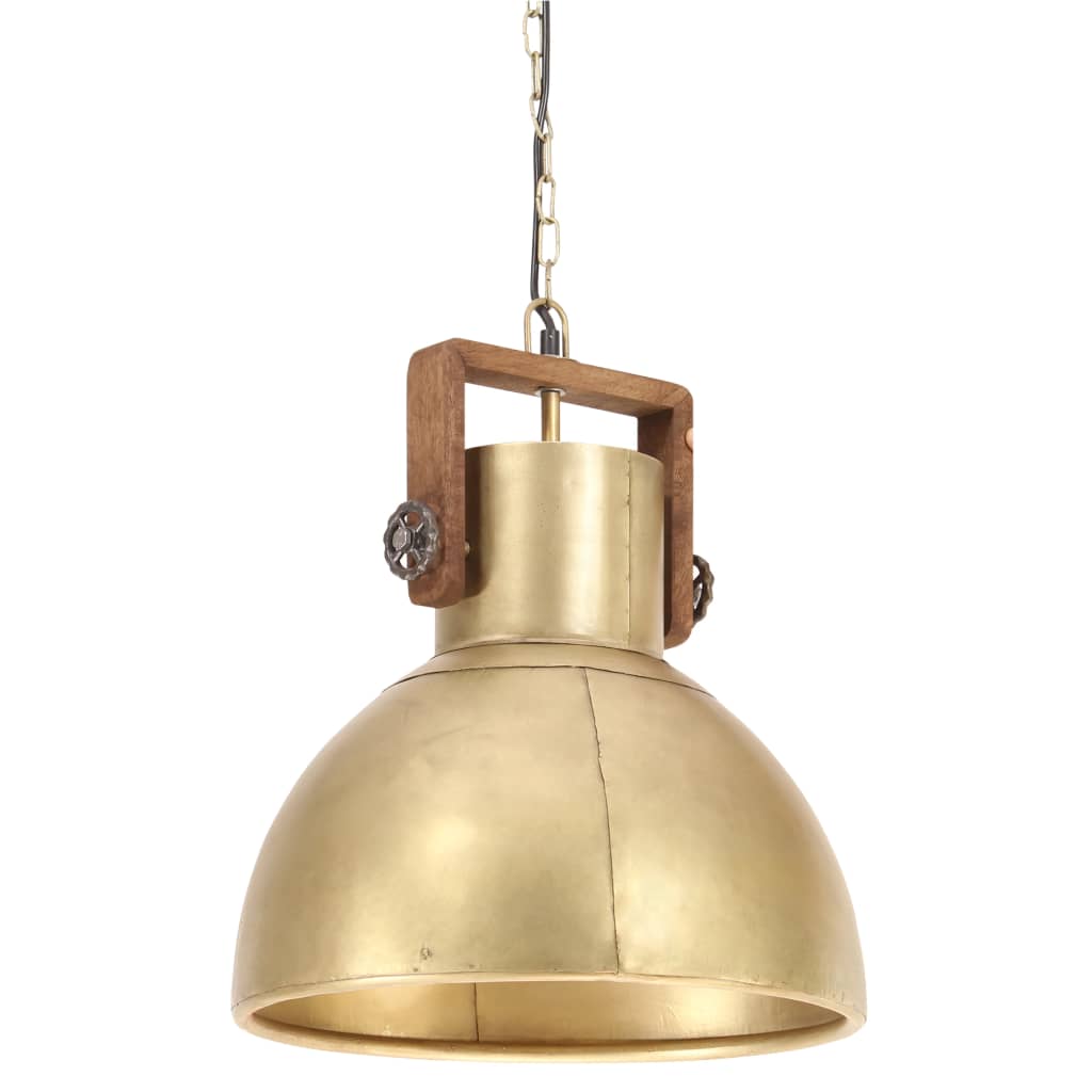 Hängelampe Industriestil 25 W Rund 40 Cm E27 Messing