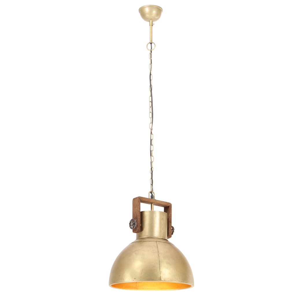 Hängelampe Industriestil 25 W Rund 40 Cm E27 Messing