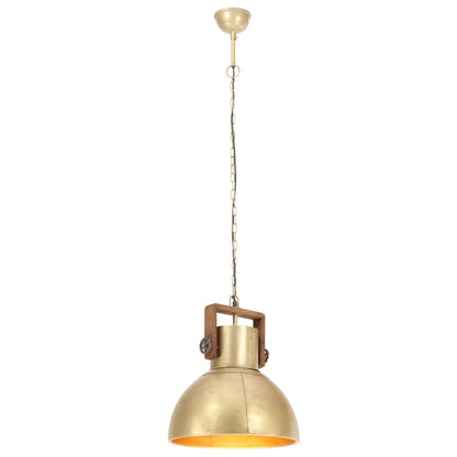 Hängelampe Industriestil 25 W Rund 40 Cm E27 Messing