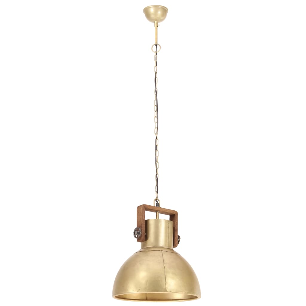 Hängelampe Industriestil 25 W Rund 40 Cm E27 Messing