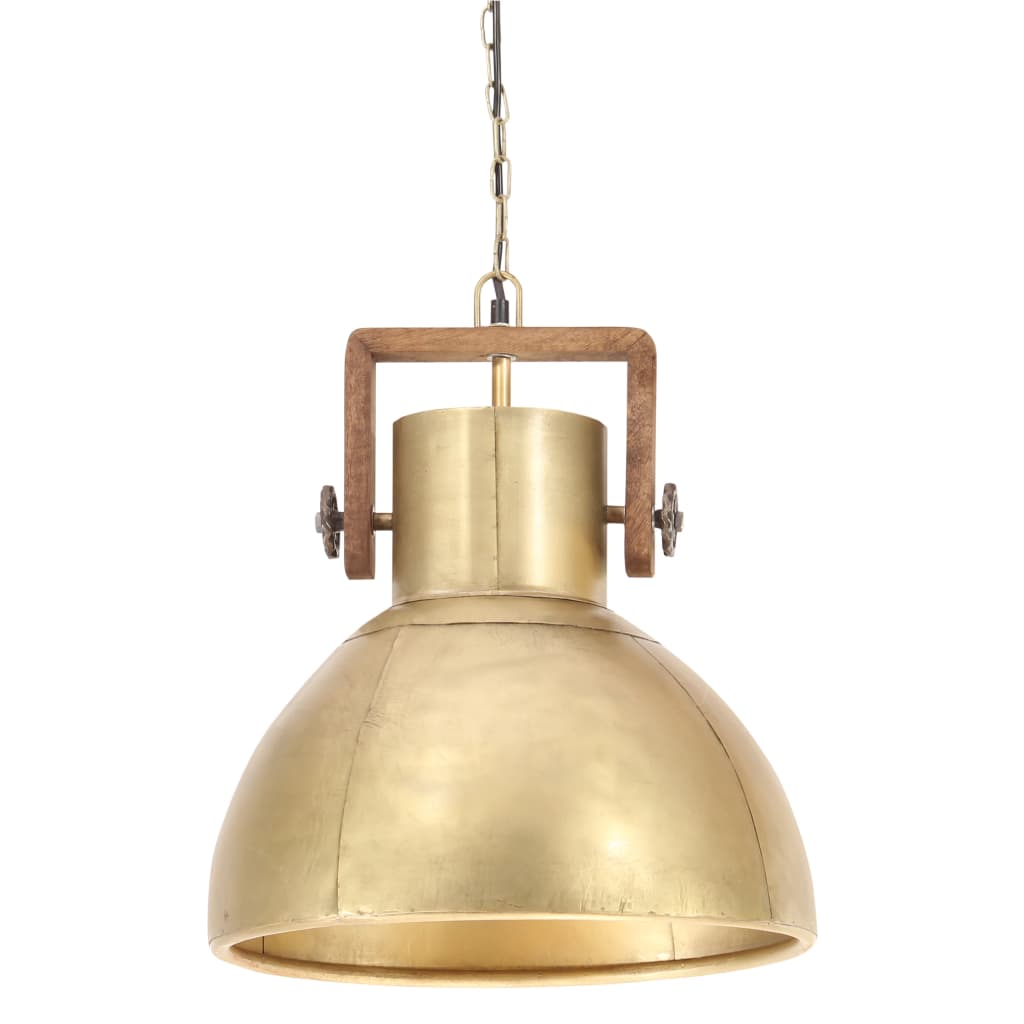 Hängelampe Industriestil 25 W Rund 40 Cm E27 Messing