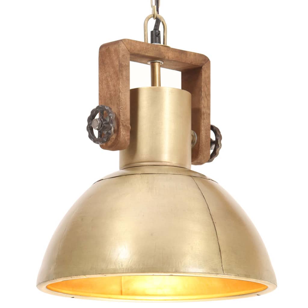 Hängelampe Industriestil 25 W Rund 40 Cm E27 Messing