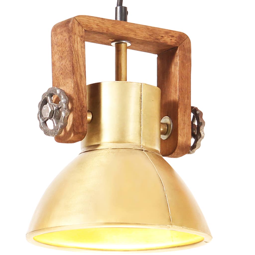 Hängelampe Industriestil 25 W Rund 40 Cm E27 Messing