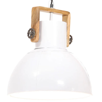 Hängelampe Industriestil 25 W Rund 30 Cm E27 Weiß