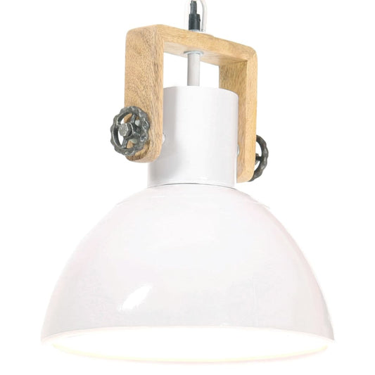 Hängelampe Industriestil 25 W Rund 30 Cm E27 Weiß