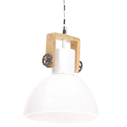 Hängelampe Industriestil 25 W Rund 30 Cm E27 Weiß
