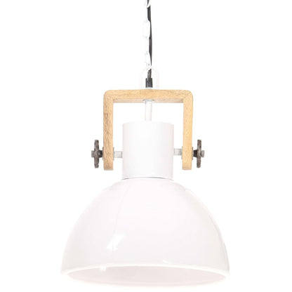 Hängelampe Industriestil 25 W Rund 30 Cm E27 Weiß