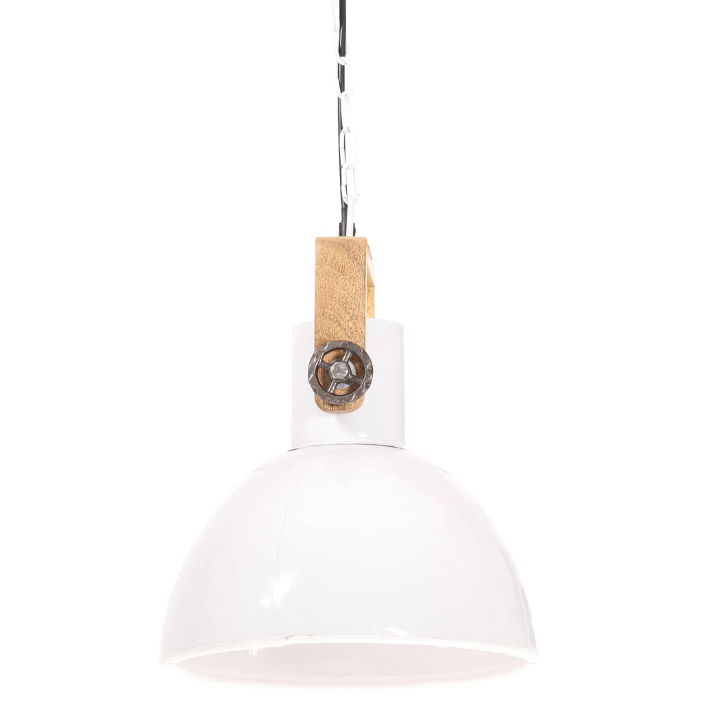 Hängelampe Industriestil 25 W Rund 30 Cm E27 Weiß