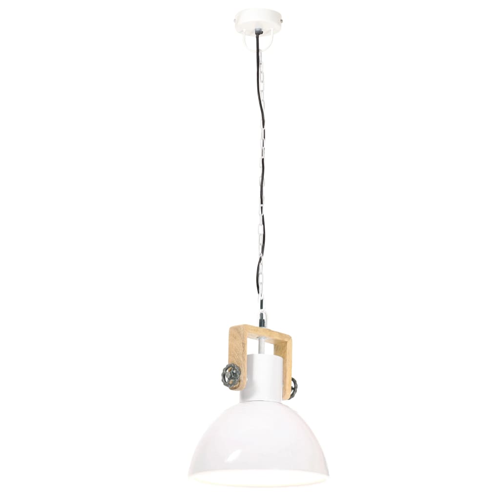 Hängelampe Industriestil 25 W Rund 30 Cm E27 Weiß