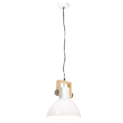 Hängelampe Industriestil 25 W Rund 30 Cm E27 Weiß