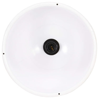 Hängelampe Industriestil 25 W Rund 30 Cm E27 Weiß
