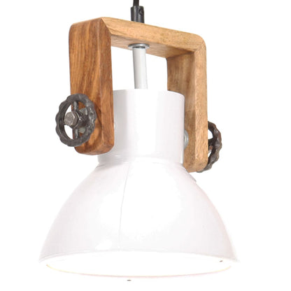 Hängelampe Industriestil 25 W Rund 30 Cm E27 Weiß