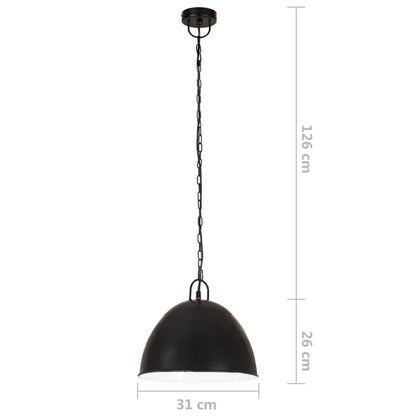 Hängelampe Vintage Industriestil 25 W Rund 31 Cm E27 Schwarz