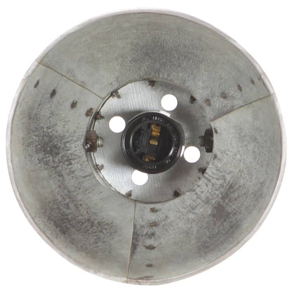 Schreibtischlampe Industriestil Silbern Rund 58X18X90 Cm E27 Dunkelgrau