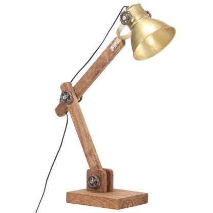 Schreibtischlampe Industriestil Messing Rund 58X18X90 Cm E27 Creme